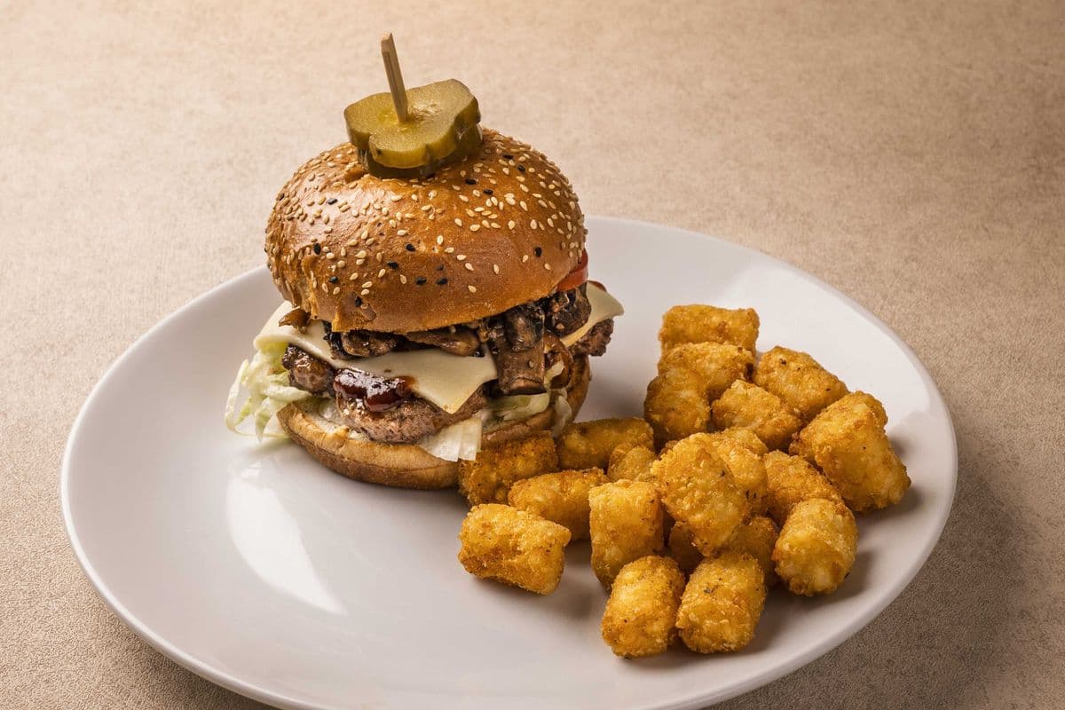 Beef and Mushroom Burger