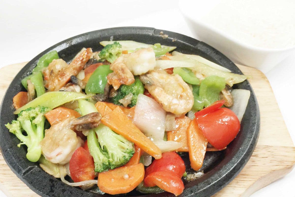DF7. Shrimp on Sizzling Plate