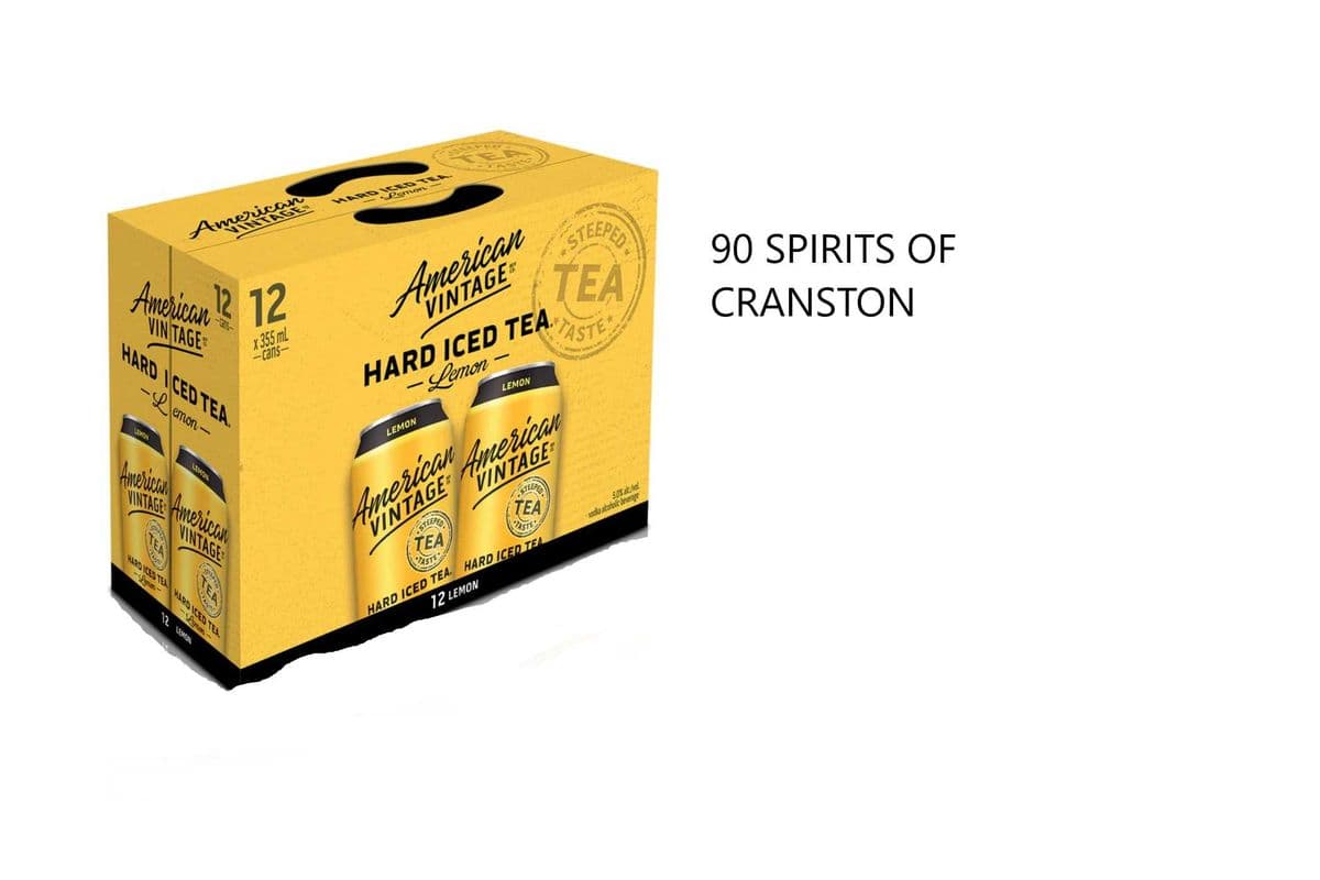 AMERICAN VINTAGE HARD ICED TEA LEMON 12 CANS (1 x 12x355ML)
