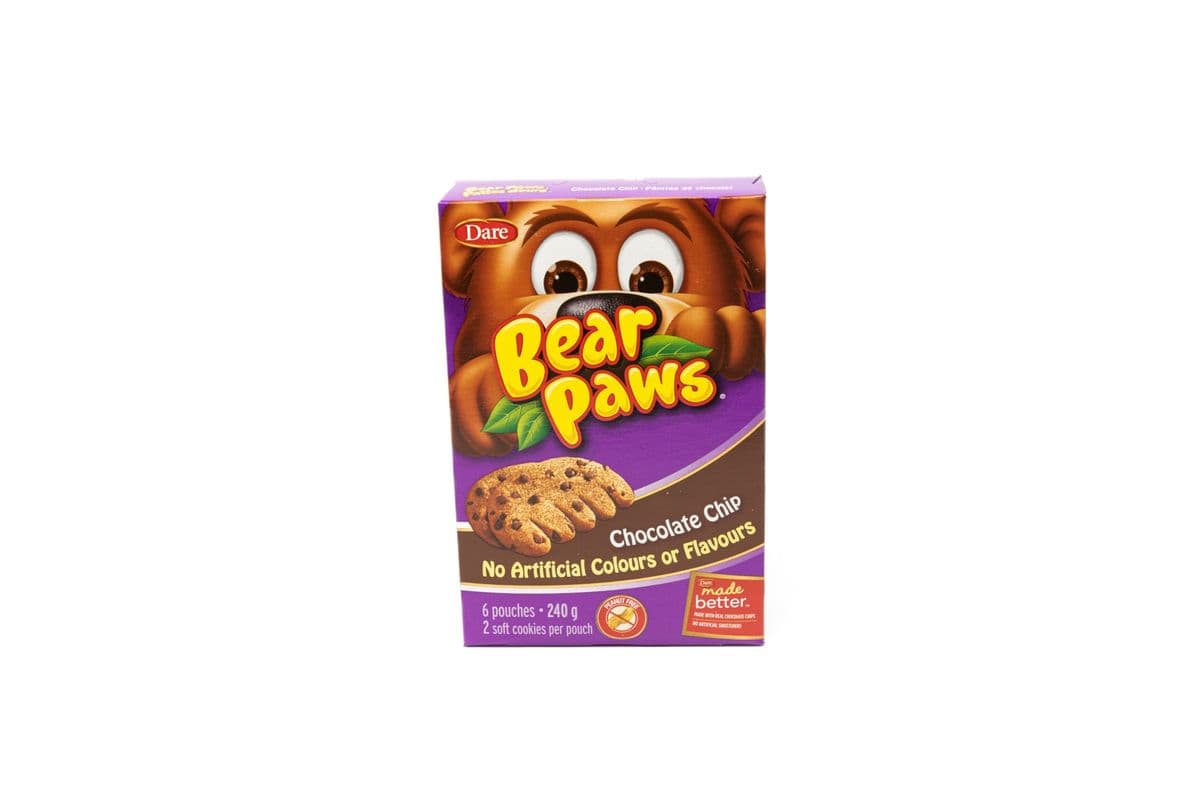 DARE BEAR PAWS CHOCOLATE CHIP 240G