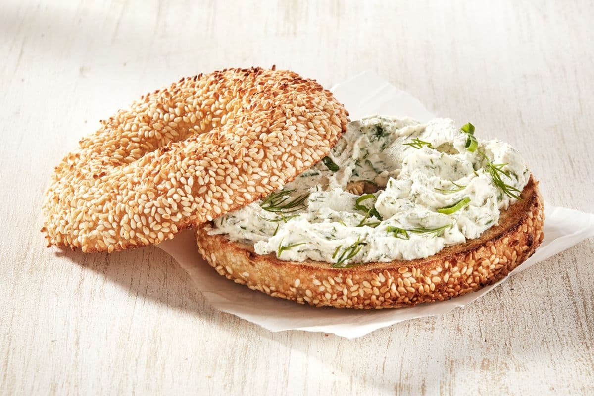 Cream Cheese on Bagel