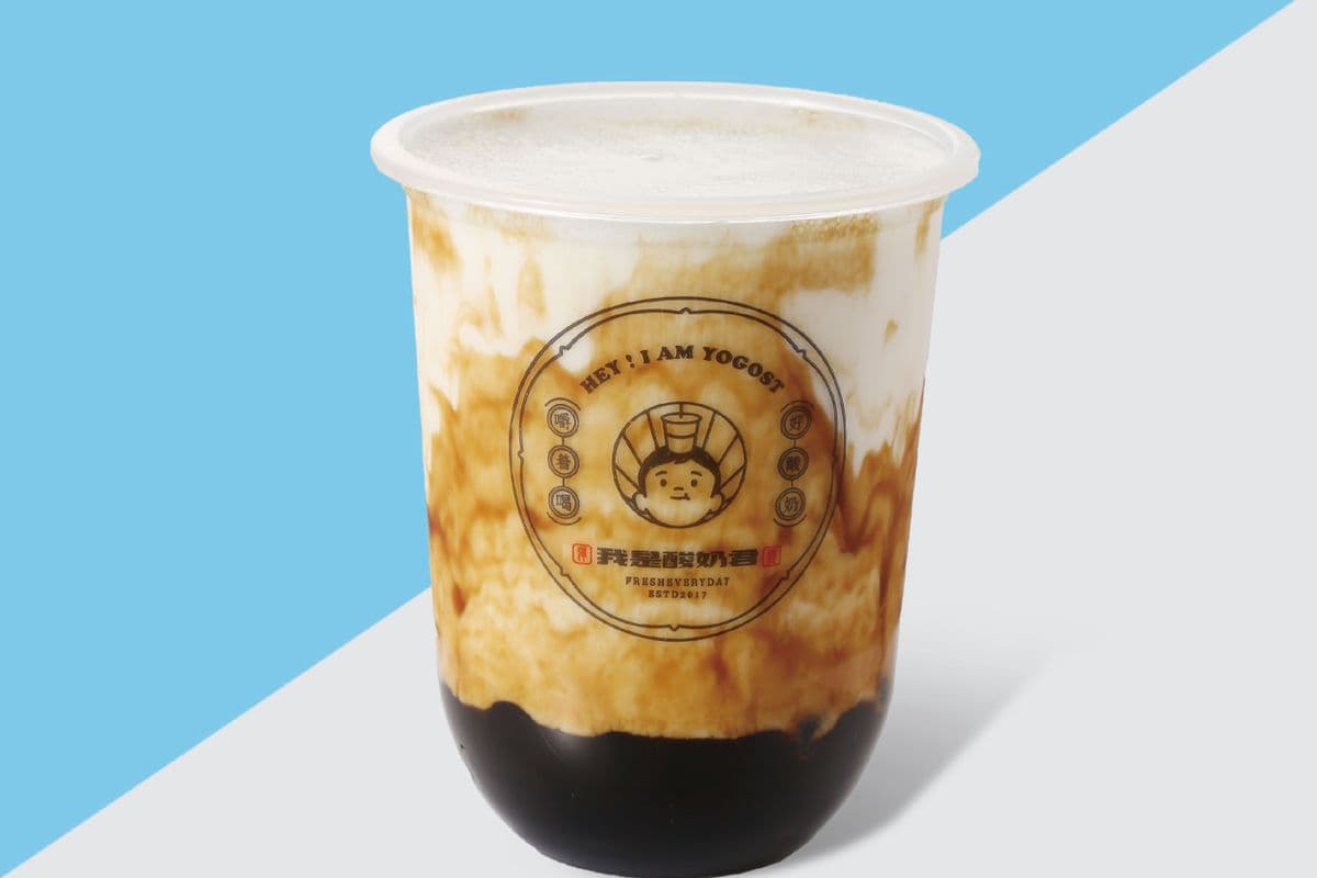 Brown Sugar Pearls Yogurt (吃啵啵酸奶)