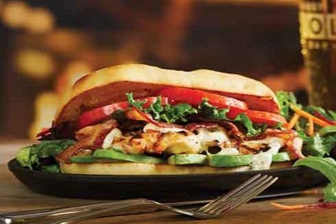 Avocado Chicken Club Sandwich