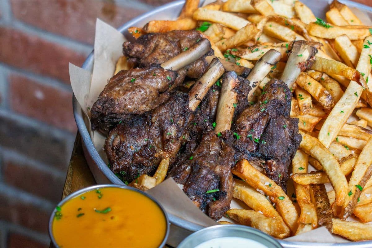 Drunken Duck Wings & Fries