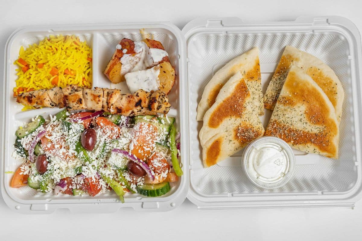 Chicken Souvlaki (Full Plate)