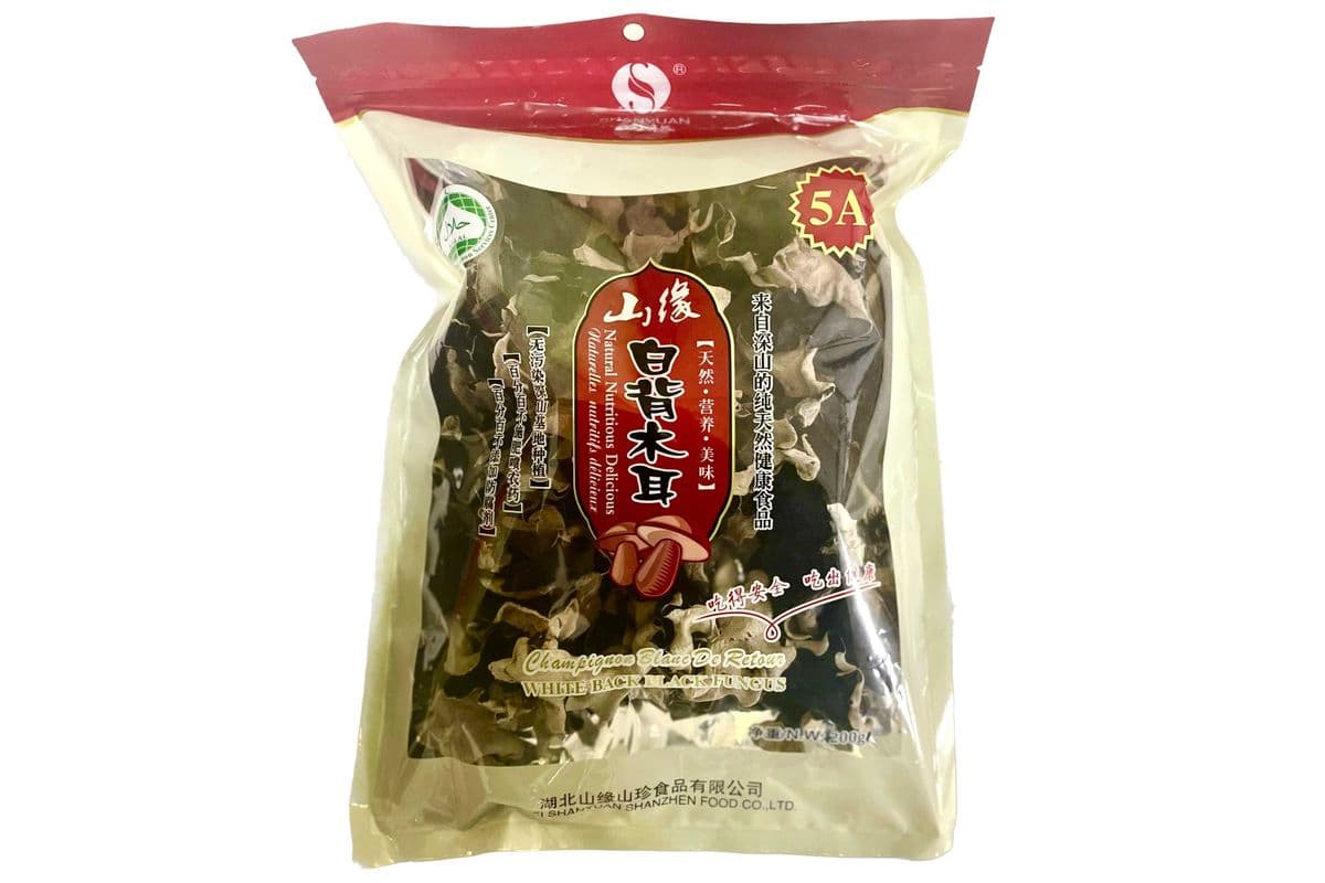 Mountain Edge White Back Black Fungus(200g)山缘白背黑木耳