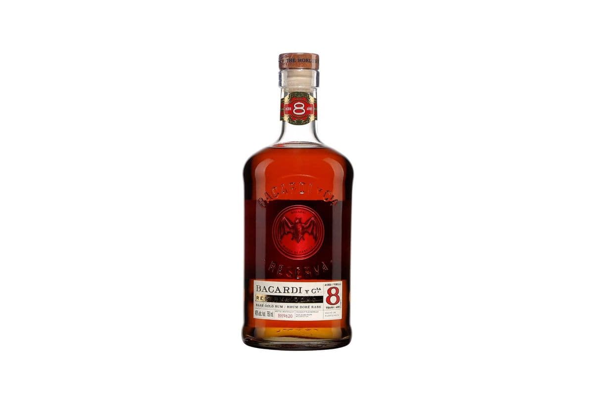 Bacardi 8 Year Old Rare Gold Rum 750ml (1 x 750ml)
