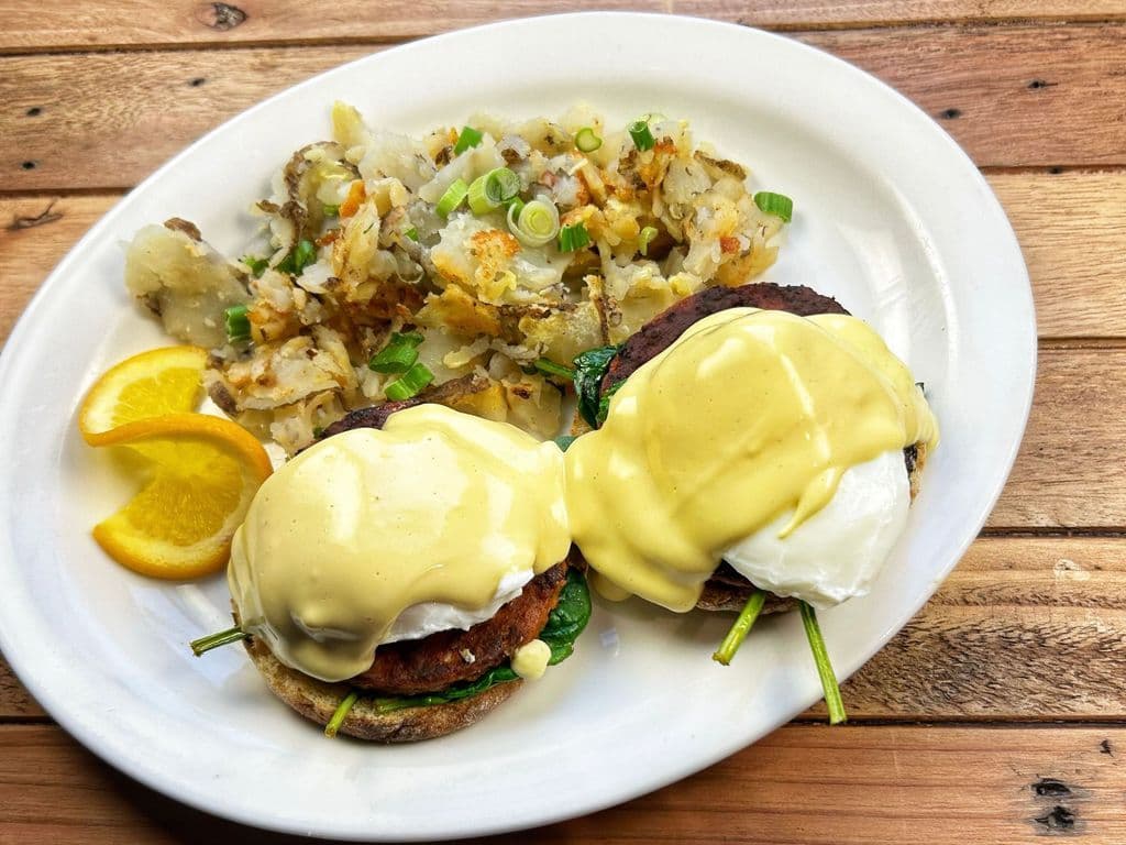 Spinach and Chorizo Benny