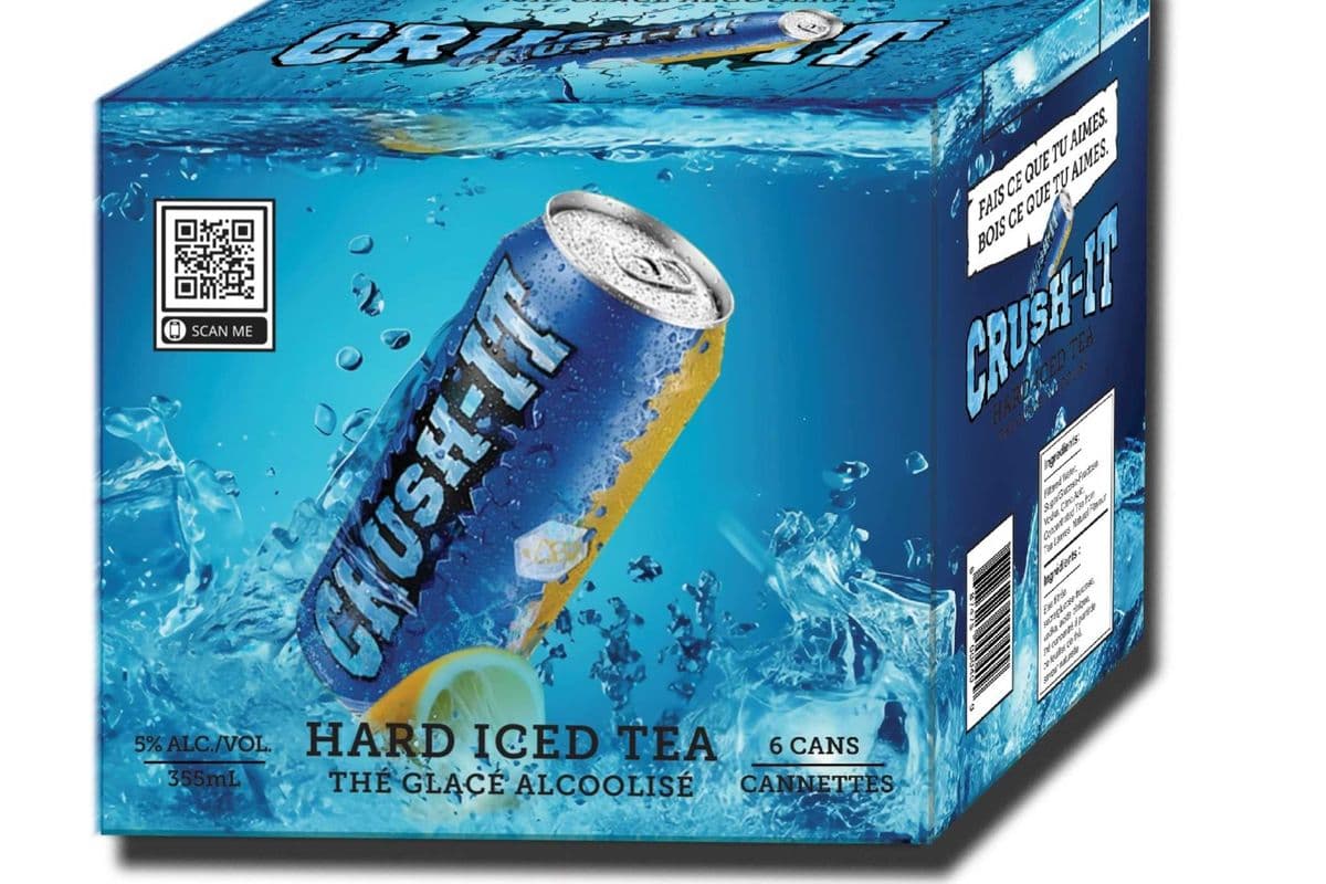 CRUSH-IT HARD ICED TEA (1 x 6 Pack)