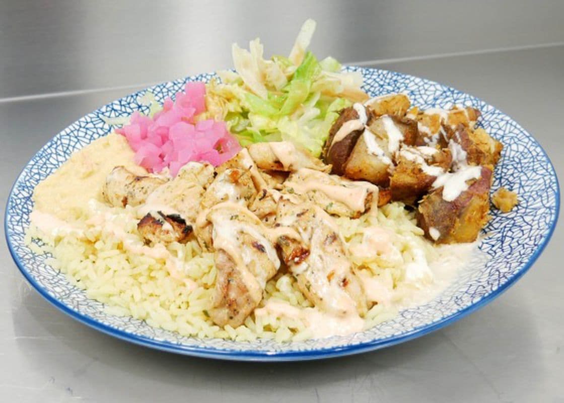 Chicken Souvlaki Plate