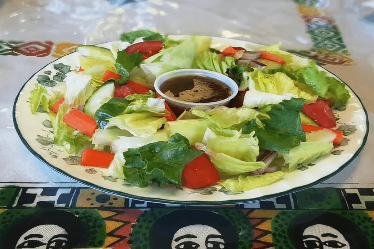 19. Zehabesha Garden Salad (5 oz) (50 Cal)