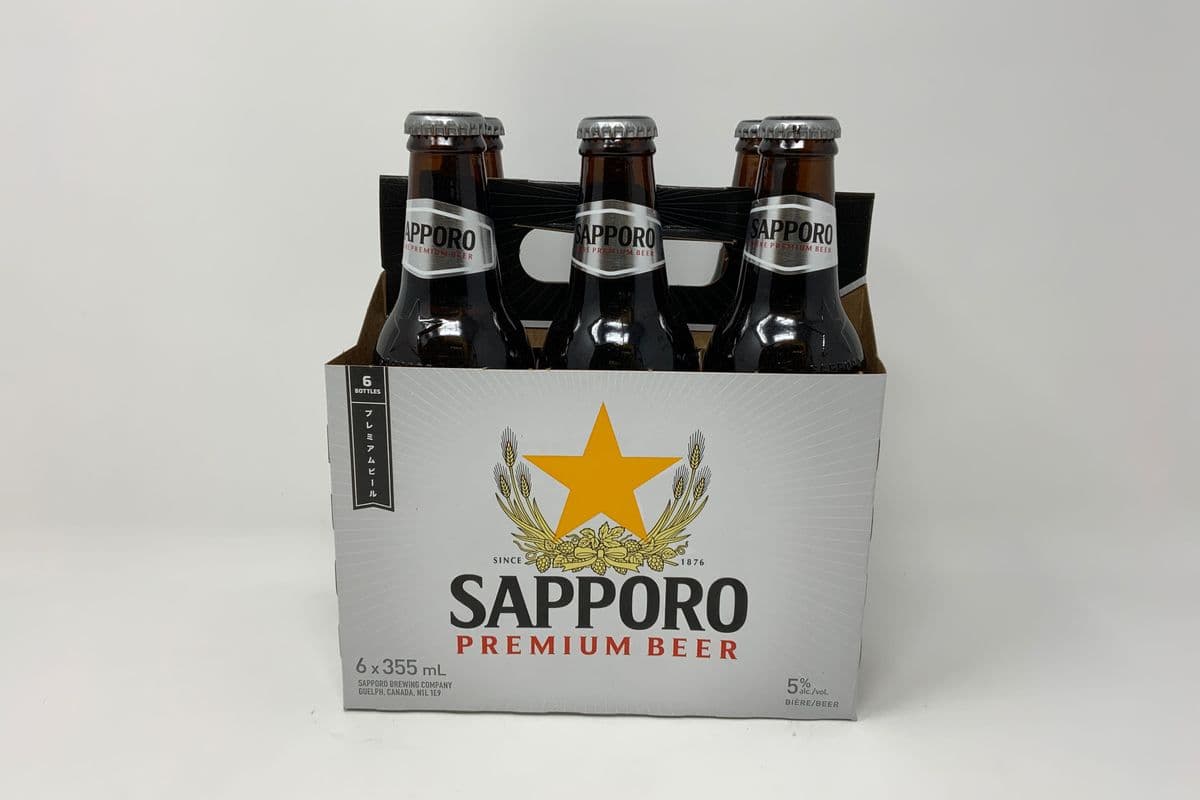 SAPPORO (6 x 355ml Bottle)