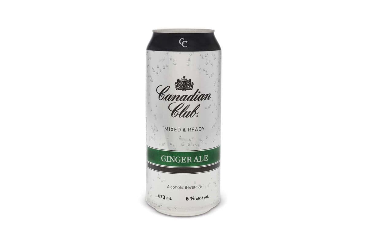 Canadian Club & Ginger Ale (Mix & Ready) (4 Cans) (4 x 473ml)