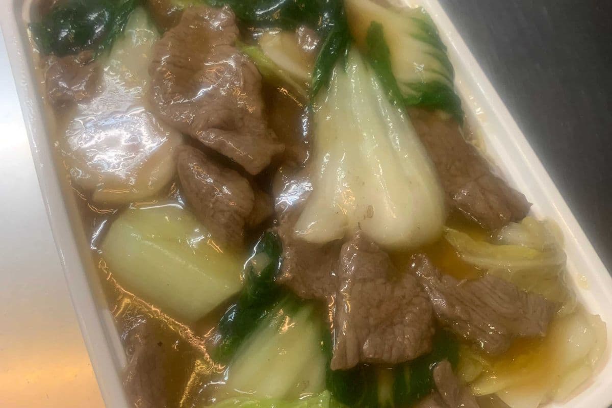 Beef Lo Mein with Buck Choy