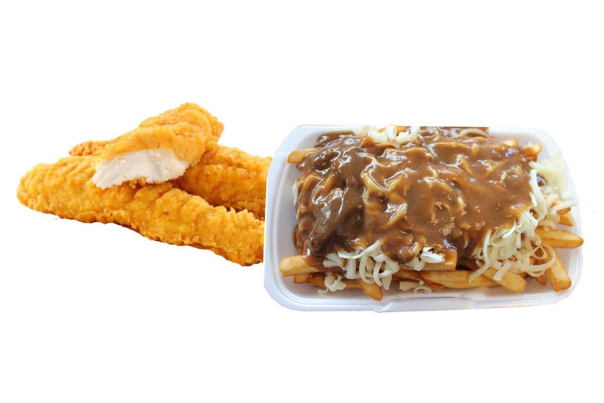 Chicken Strip Dinner with Poutine (3 Pcs)