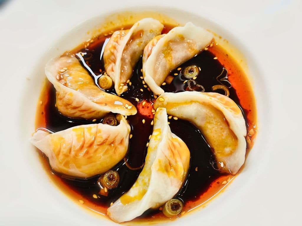 Veggie Dumpling in Spicy Sauce(6pcs)紅油素餃