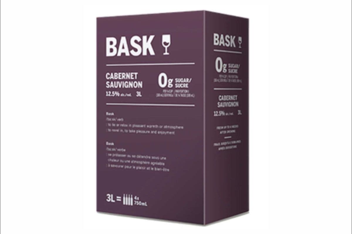 BASK Cabernet Sauvignon BIB Box Wine 3L-Low/No Sugar (1 x 4000)