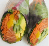 59. Maki de printemps au saumon / Salmon Spring Maki