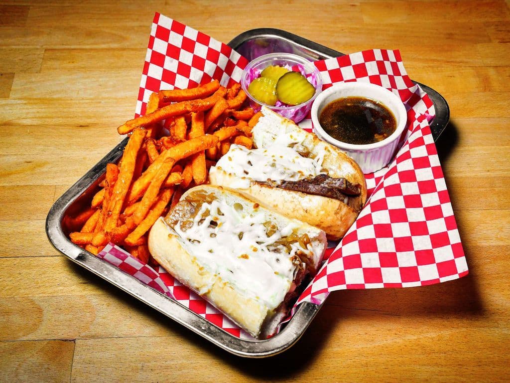 House Made Beef Brisket on a Bun Au Jus