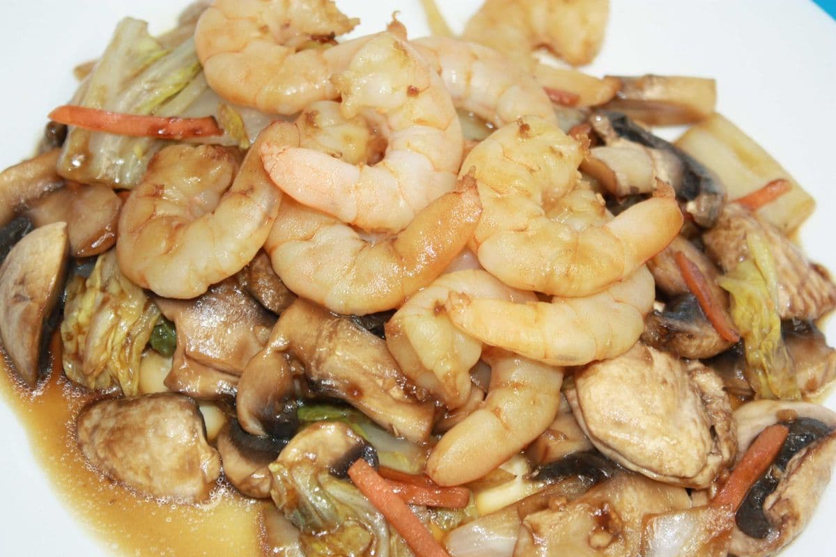 Jumbo Shrimp with Fresh Mushroom