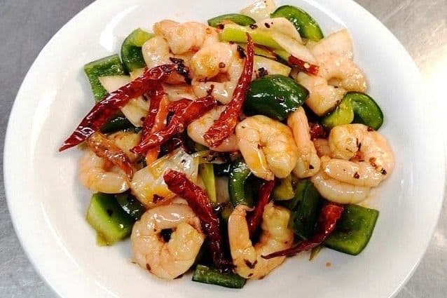 Szechuan Style Shrimp