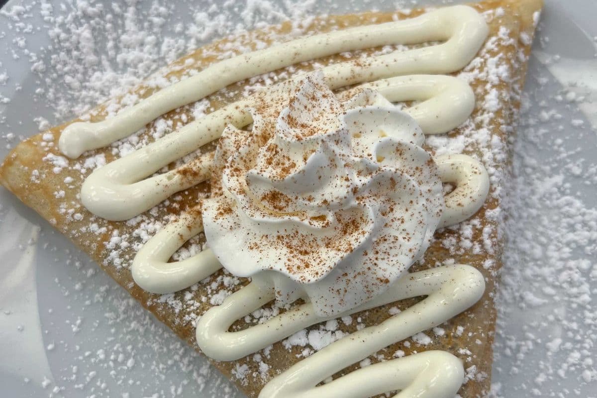 Cinnamon Bun Crepe