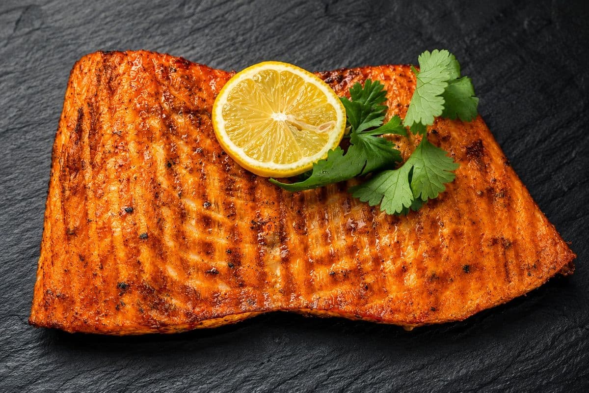 Tandoori Salmon - Cooked