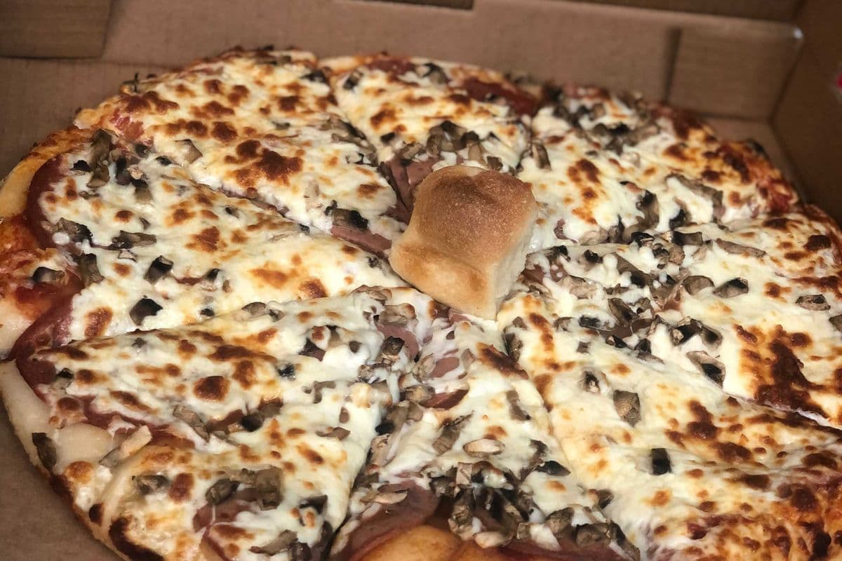 9. 10" Pepperoni and Mushroom Pizza