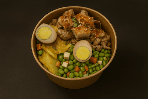 Thai Style BBQ Chicken Egg Fried Rice / w泰式燒雞炒飯