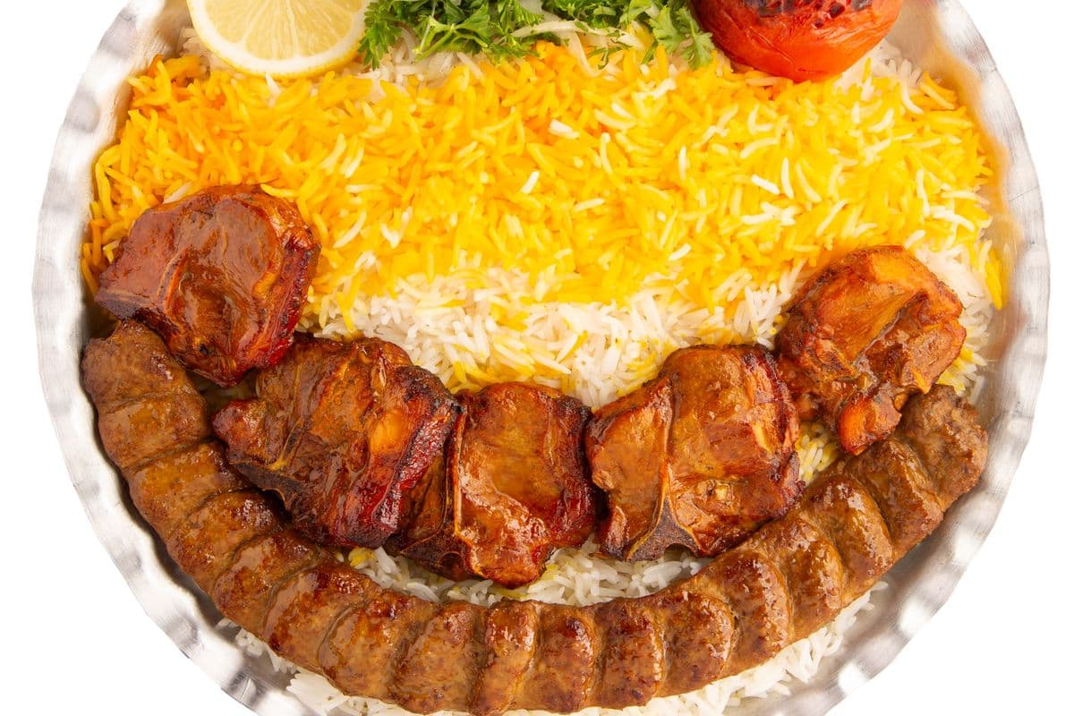 Lamb Chops Soltani Kebab Dish