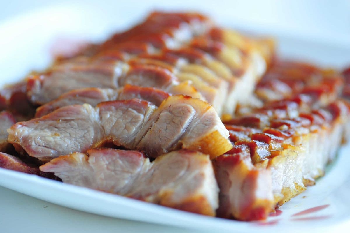 Sliced BBQ Pork with Honey Sauce
