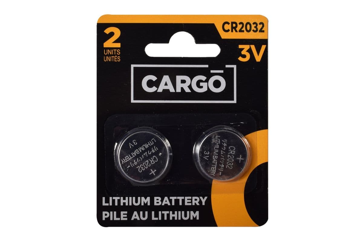 Cargo Batteries 3V-CR2032 (2pk) 77672