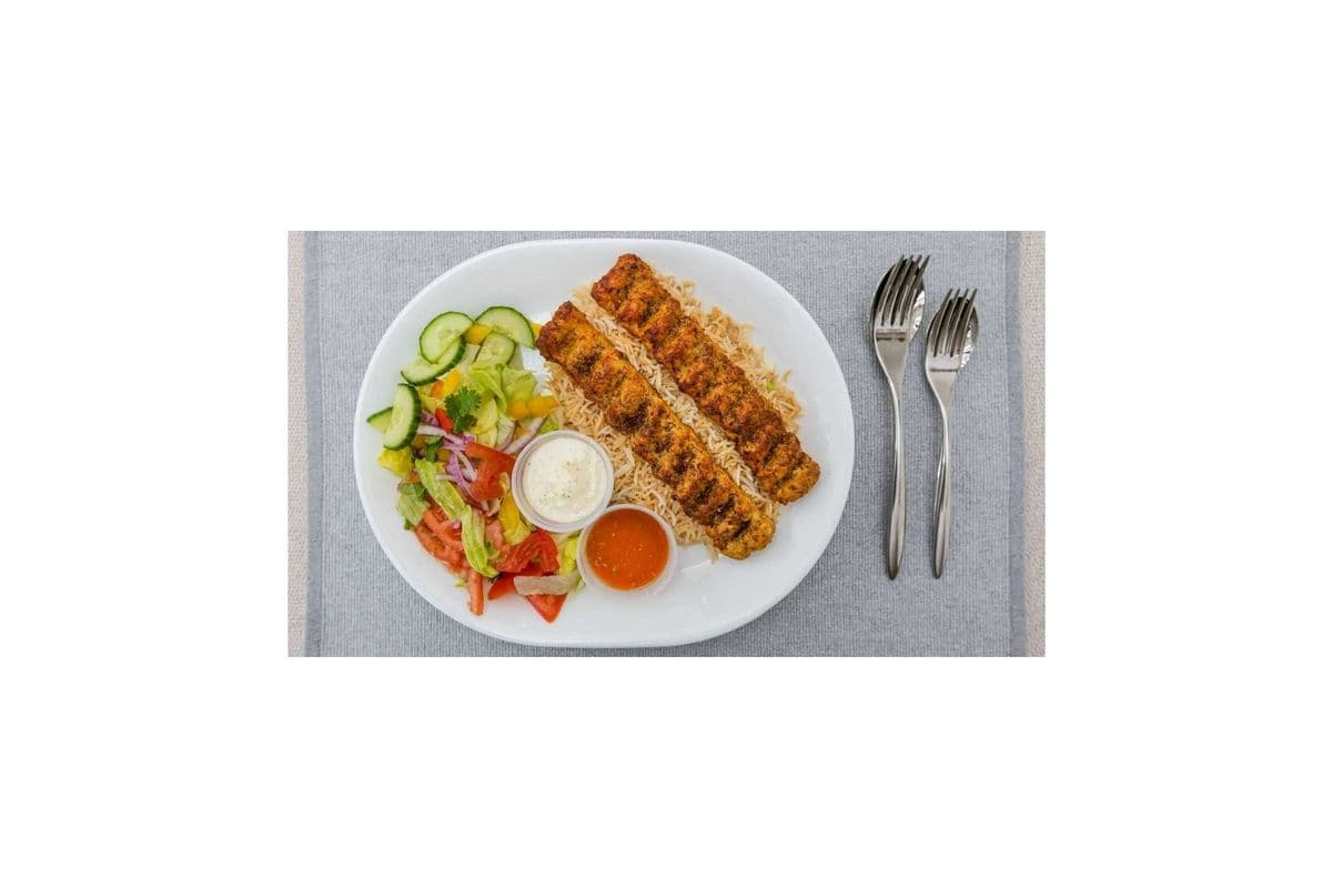 Chicken Shami Kabob Platter