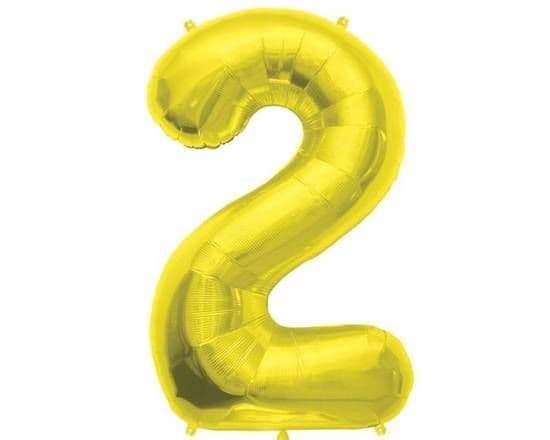 34" Gold Foil Balloon #2