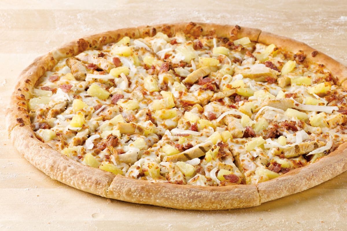 Medium Hawaiian BBQ Chicken Pizza