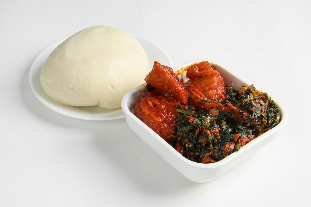 Poundo with Assorted Meats