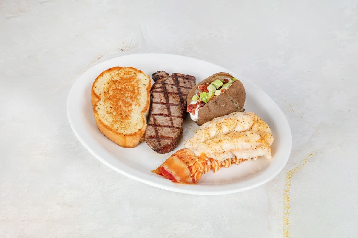 New York (7 oz) and Lobster Tail