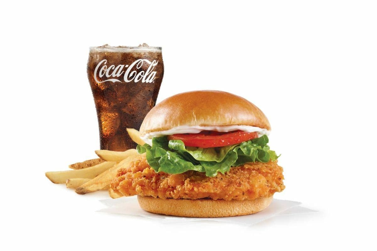 Combo Sandwich De Poulet Épicé / Spicy Chicken Sandwich Combo (Moyen / Medium)