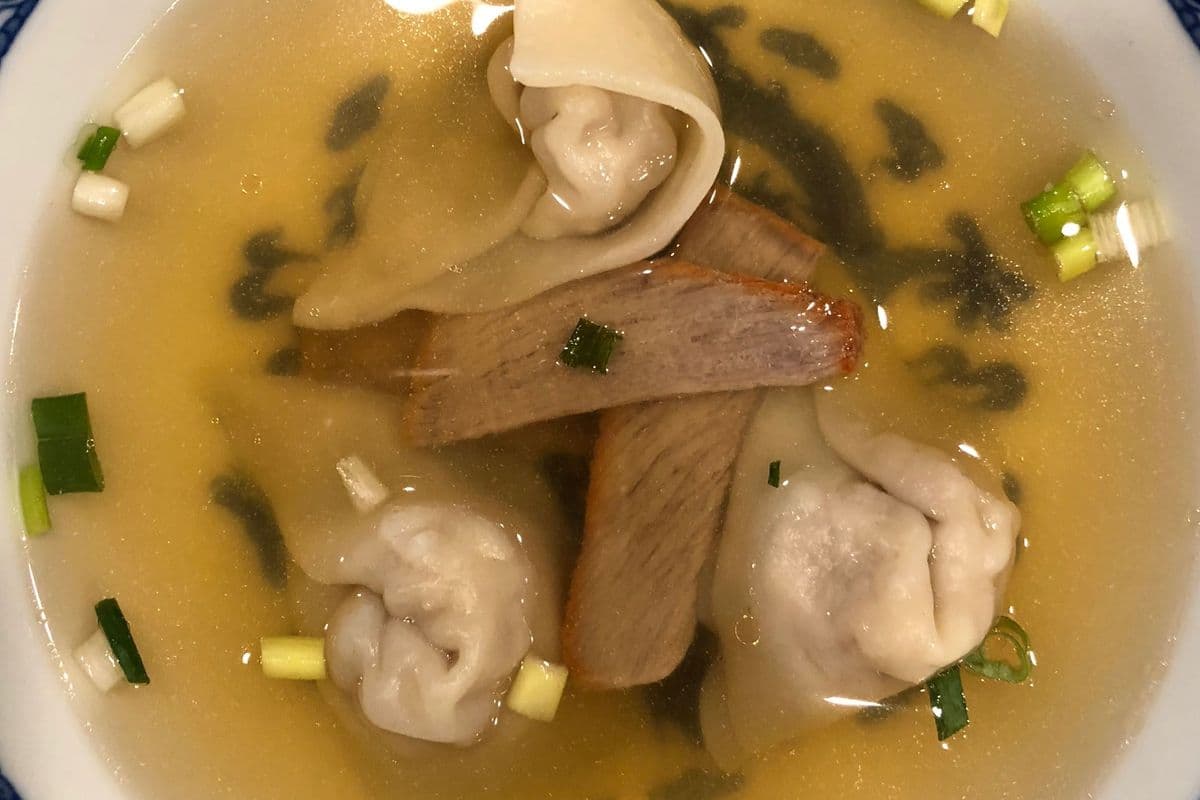 Wonton Soup with BBQ Pork