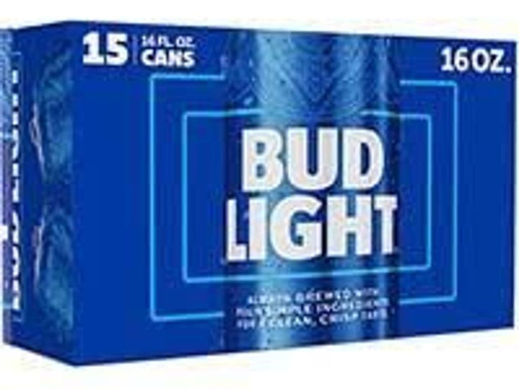 BUD LIGHT Cans, 15 x 355ml