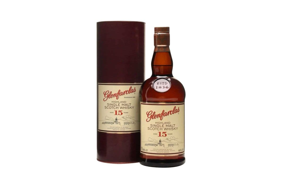 Glenfarclas 15-Year-Old Highland Single Malt Scotch Whisky (1 x 750ml)