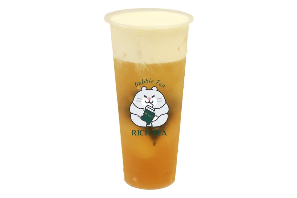Peach Oolong Macchiato