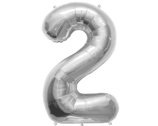 34" Silver Foil Balloon #2