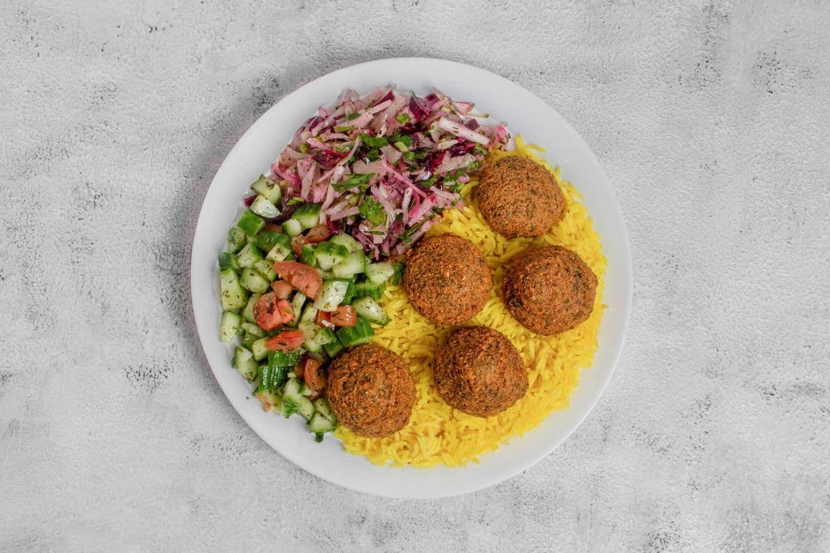 Falafel with Rice Platter