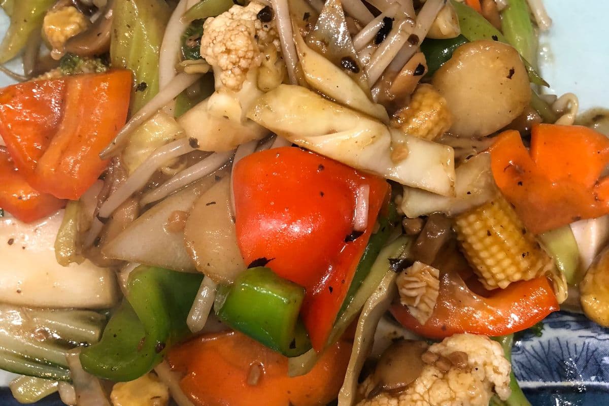 Black Bean Garlic Mixed Vegetables