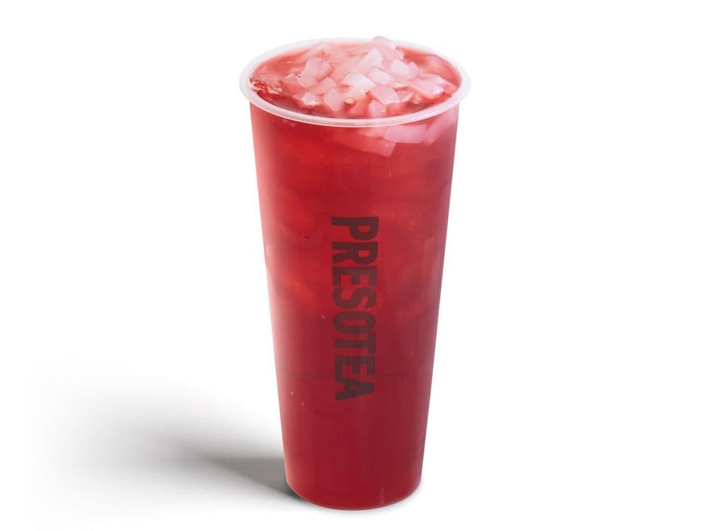 Blueberry Fruit Tea with Lychee Jelly