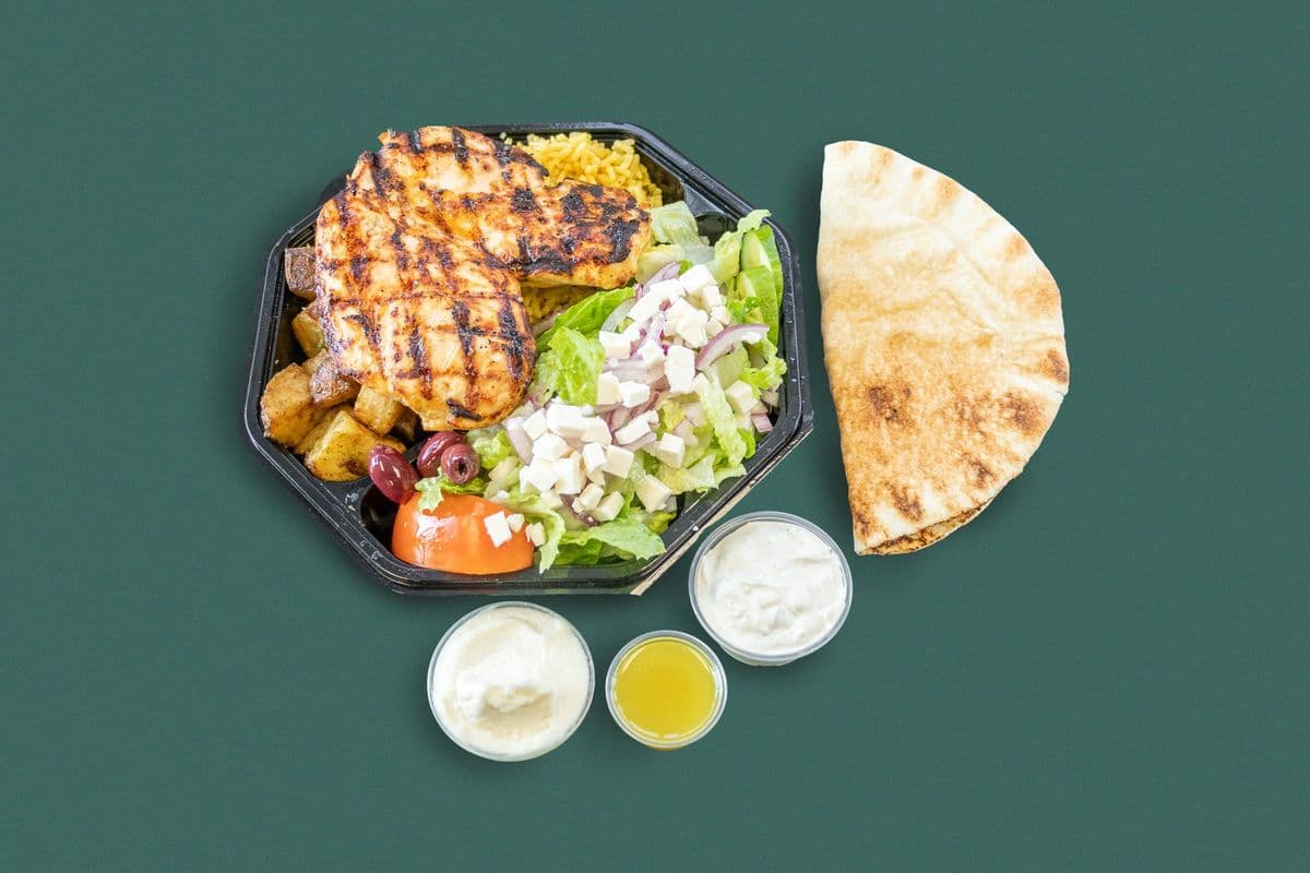 Chicken Breast Greek Plate