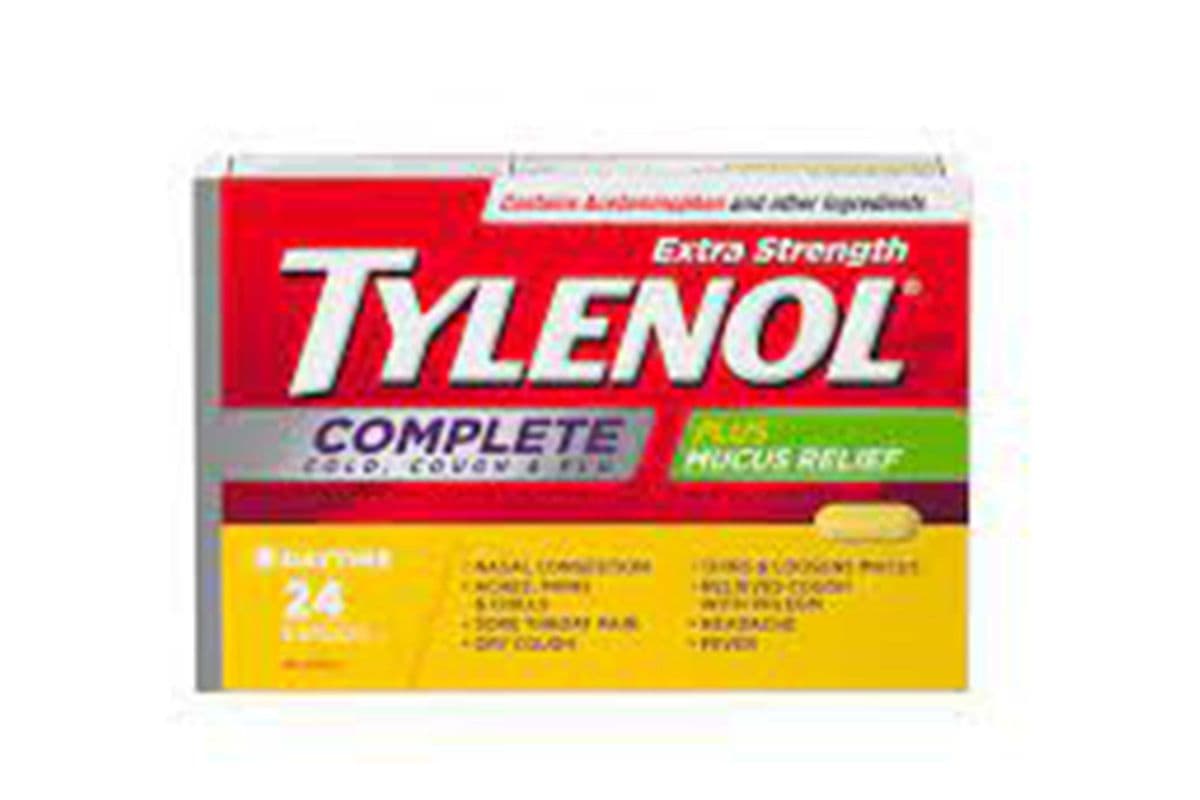 Tylenol Complete Cold, Cough & Flu (Daytime) 24 Caplets