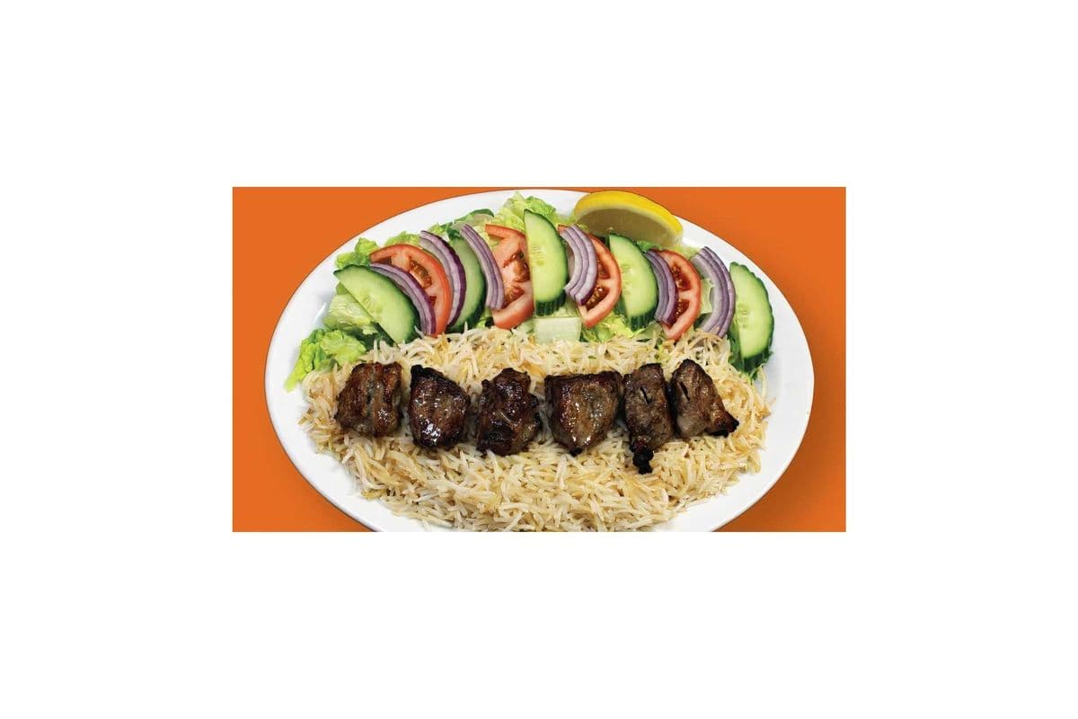 Lamb Tikka Kabob Platter