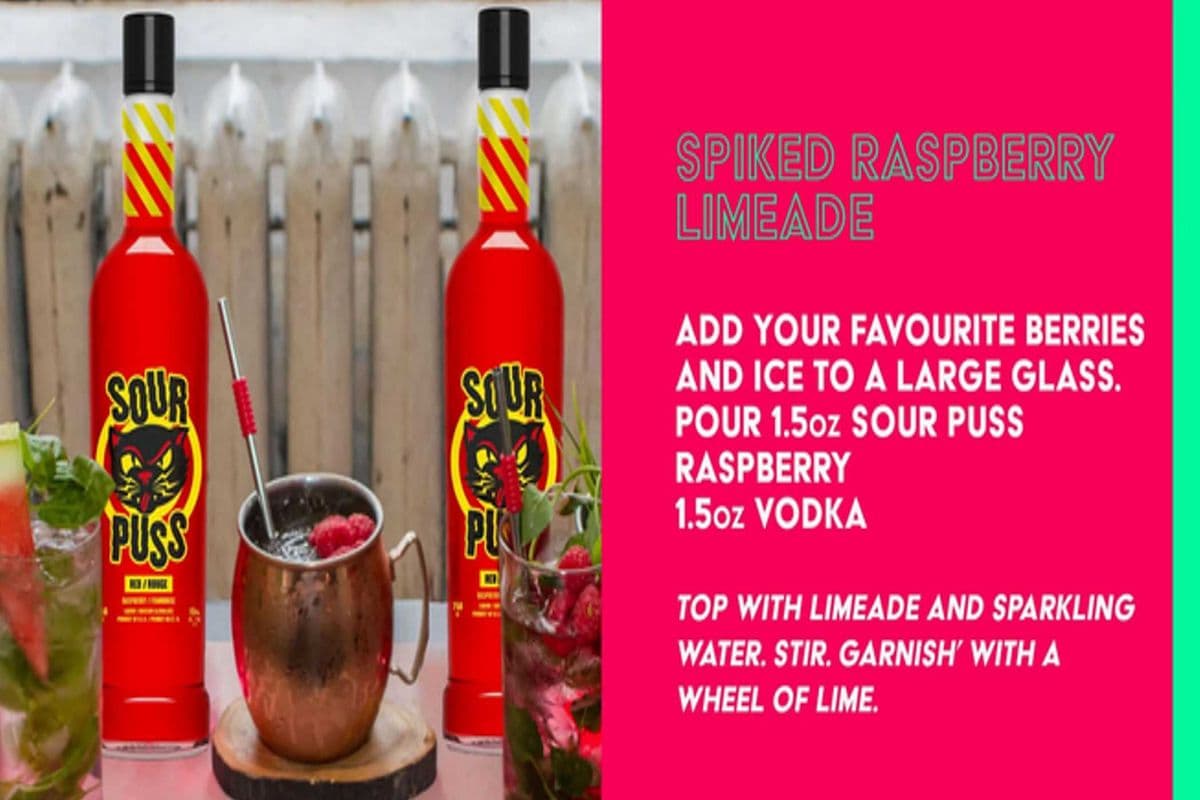 SOUR PUSS - RASPBERRY LIQUOR (1 x 750ML)